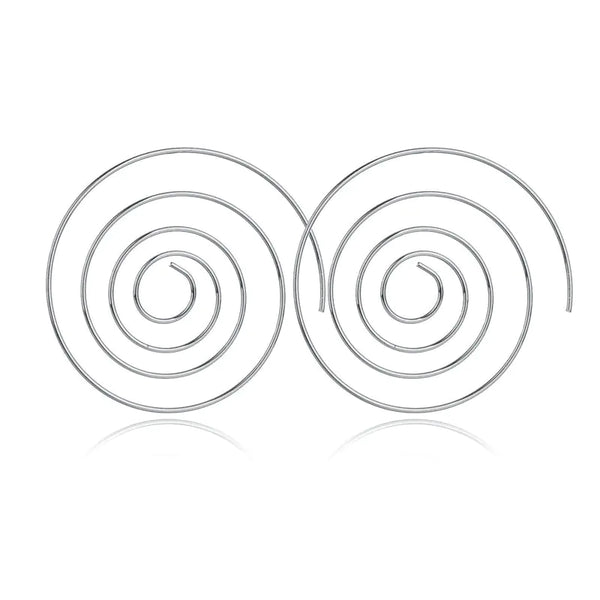 Round Spiral Earrings