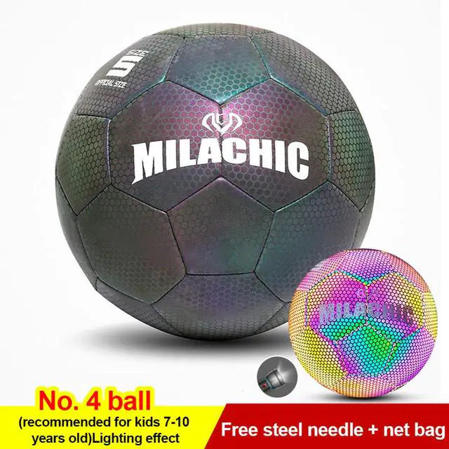 Holographic Glowing Soccer Ball - The Next Door Neighbor 