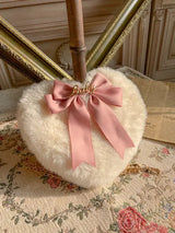 Coquette Plush Heart Handbag