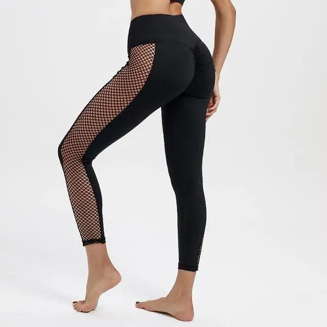 Mesh Patchwork Workout Leggings - The Next Door Neighbor 