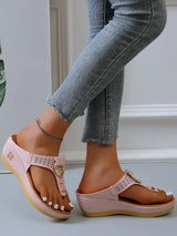 Rome Wedges Platform Slippers - The Next Door Neighbor 