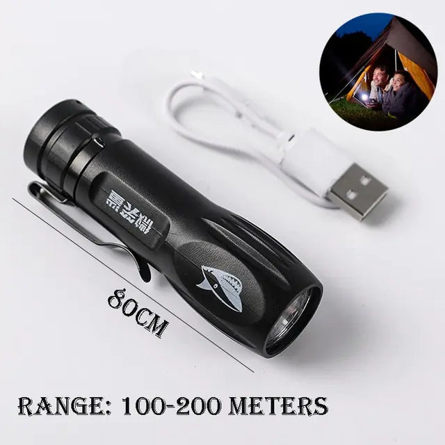 USB Rechargeable Led Flashlight - The Next Door Neighbor 