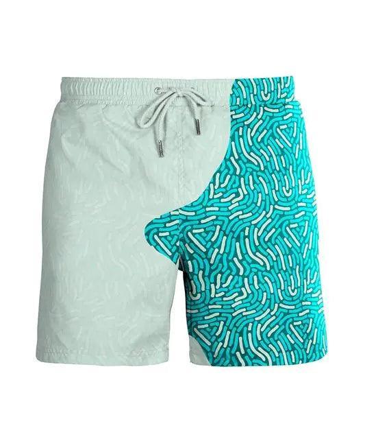 Magical Change Color Men's Beach Shorts - The Next Door Neighbor 