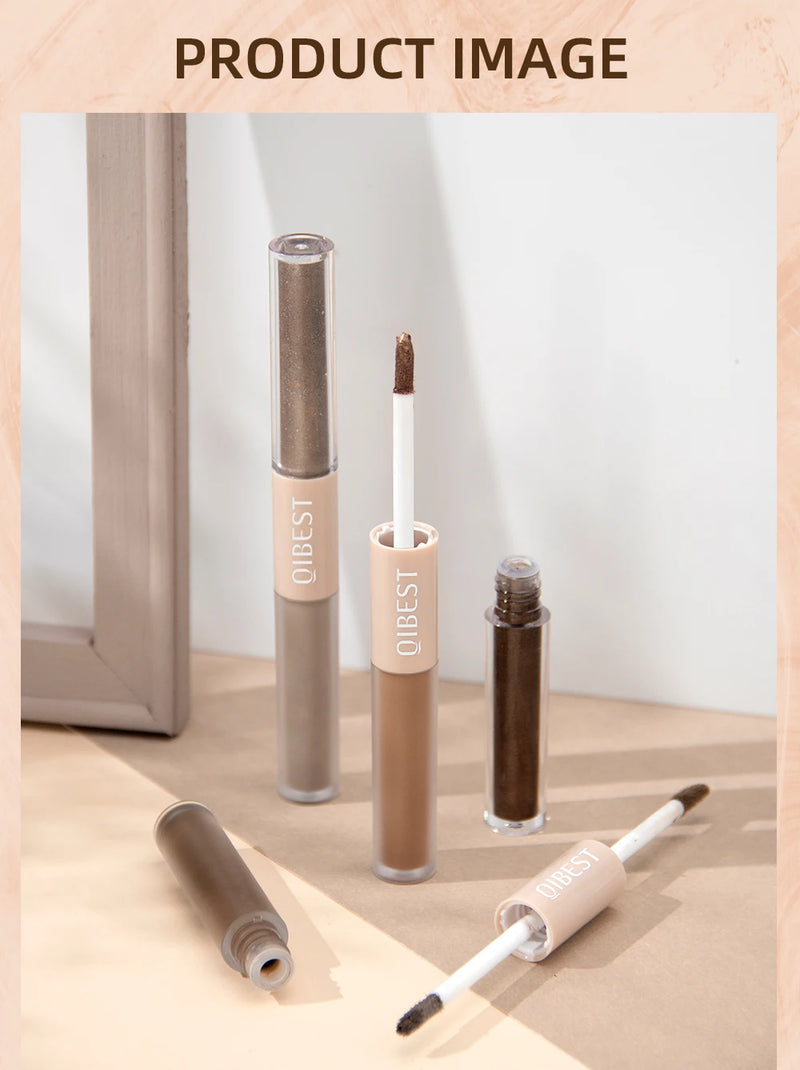 2 in 1 Pearly Matte Eyeshadow: Creamy Smooth Nude Eye Makeup & Liquid Contour Shadow Stick