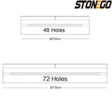 STONEGO 48/72 Holes Canvas Wrap Roll Up Pencil Pen Holder