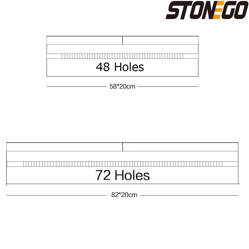 STONEGO 48/72 Holes Canvas Wrap Roll Up Pencil Pen Holder