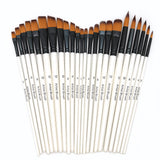 6pcs Artist Paintbrushes For Acrylic Oil Watercolor