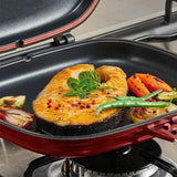 Die Cast Non-Stick Double Sided Fry Pan - The Next Door Neighbor 