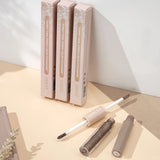 2 in 1 Pearly Matte Eyeshadow: Creamy Smooth Nude Eye Makeup & Liquid Contour Shadow Stick