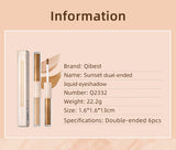 2 in 1 Pearly Matte Eyeshadow: Creamy Smooth Nude Eye Makeup & Liquid Contour Shadow Stick