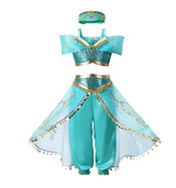 Disney Girls Princess Costume: Elsa, Anna, Jasmine, Rapunzel Dress for Kids