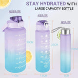 Motivational Water Bottle Set Of 3 - The Next Door Neighbor 