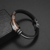 Classic Hand Woven Multi-Layered Leather Bracelet - The Next Door Neighbor 