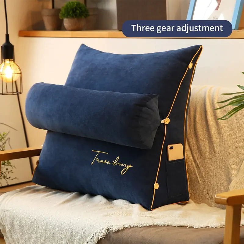 Luxury Triangle Reading Pillow - The Next Door Neighbor 