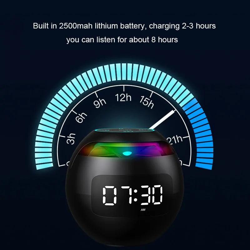 Mini LED Display Alarm Clock Bluetooth Speaker - The Next Door Neighbor 