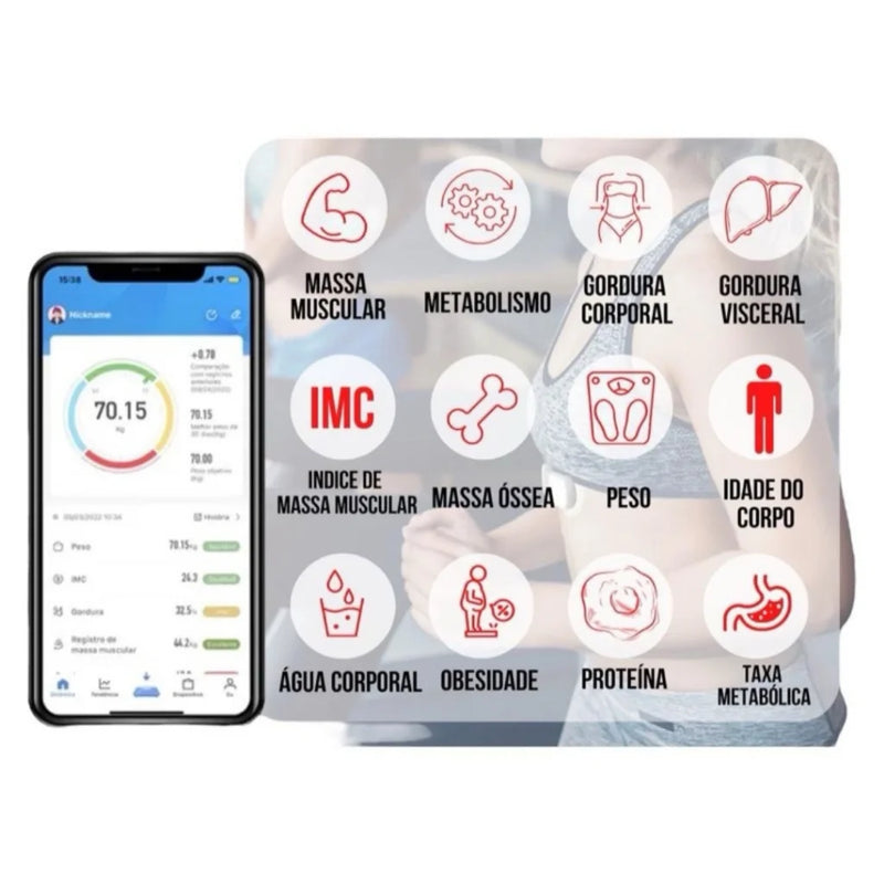 Digital Bluetooth Body Bioimpedance Scale