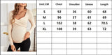 Maternity Long Sleeve Nursing V-Neck Blouse