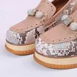 Beaded Snake Casual Shoes - The Next Door Neighbor 