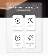 Wireless Charger Alarm Clock Time - The Next Door Neighbor 
