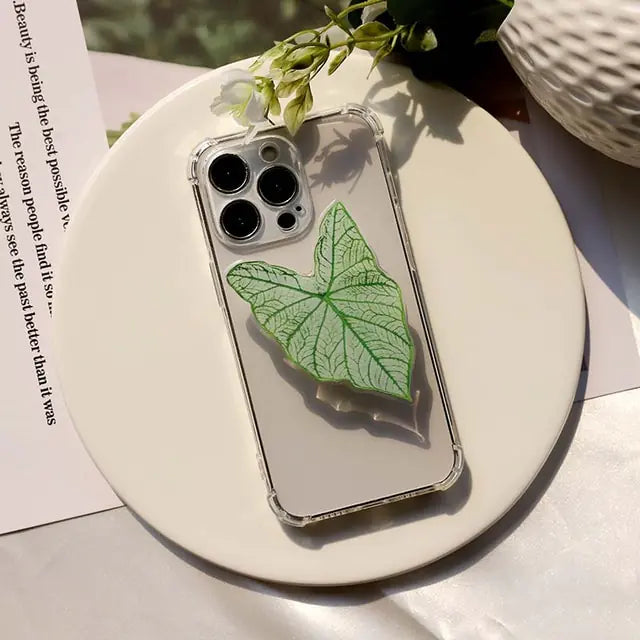 Acrylic Leaf Phone Holder - The Next Door Neighbor 