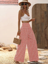 Floral Print Wide Leg Pants - The Next Door Neighbor 