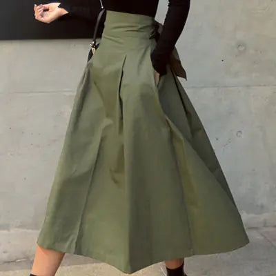 Korean Fashion Solid Color Skirt