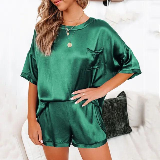 Satin Pajamas Set