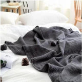 Nordic Fringed Knit Wool Blanket - The Next Door Neighbor 