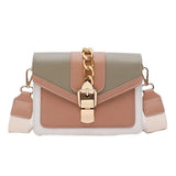 Color Contrast Leather Crossbody Bag - The Next Door Neighbor 