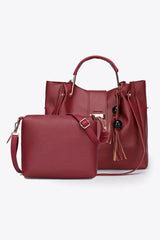 2-Piece PU Leather Bag Set - The Next Door Neighbor 