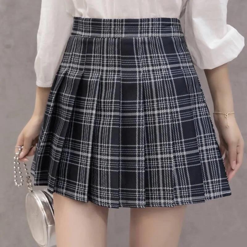 Tenniscore Plaid Mini Skirt - The Next Door Neighbor 