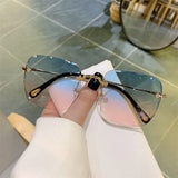 Vintage Clip Frameless Sunglasses