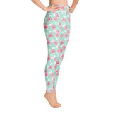 Tropical Seas Island Floral Yoga Leggings - The Next Door Neighbor 