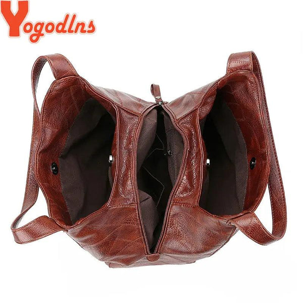 Multiple Compartment Vintage Hand Bag