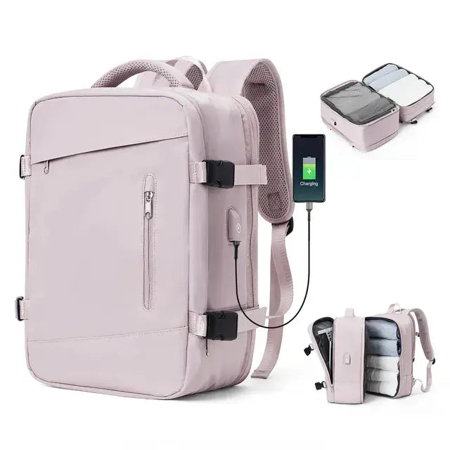 Expandable Anti-Theft Travel Backpack