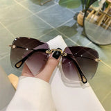 Vintage Clip Frameless Sunglasses