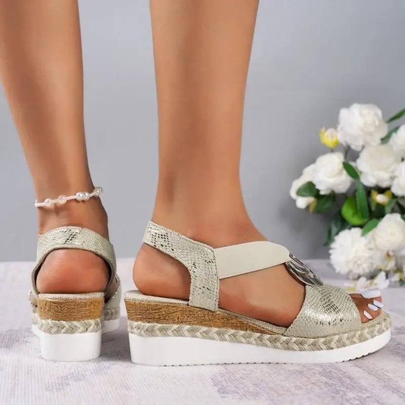 Elegant Wedge Sandals - The Next Door Neighbor 