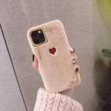 Cute Fluffy Heart Phone Case - The Next Door Neighbor 