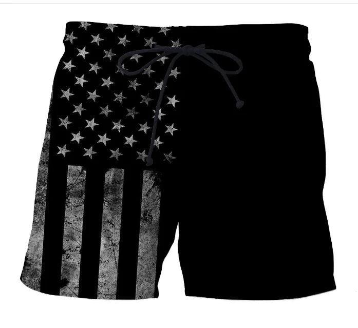 Men's USA Flag Swim Trunks