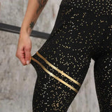 Glittered Workout Leggings - The Next Door Neighbor 