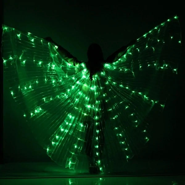 Kids LED Colorful Butterflies Wings With Telescopic Stick