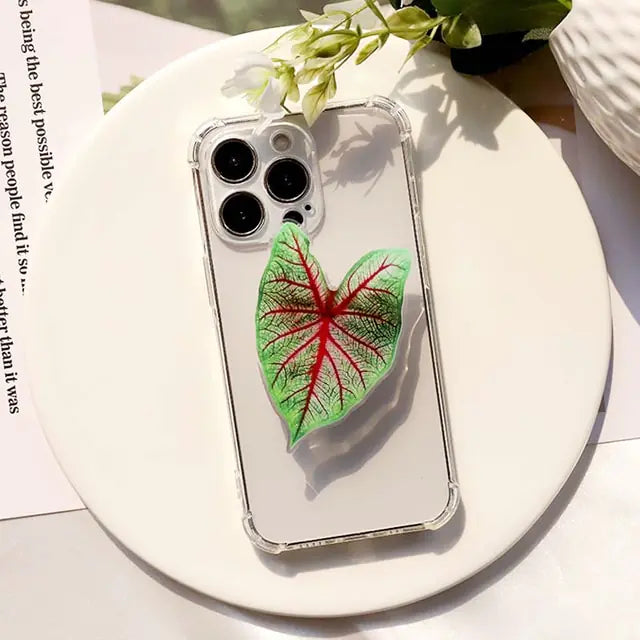 Acrylic Leaf Phone Holder - The Next Door Neighbor 