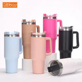 Insulated Tumbler Straw With Handle - The Next Door Neighbor 