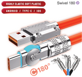 Swivel 180 Rotating Charger Cable - The Next Door Neighbor 