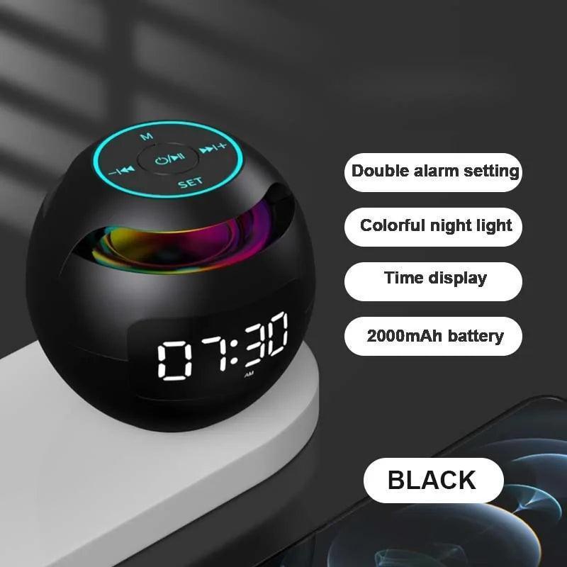 Mini LED Display Alarm Clock Bluetooth Speaker - The Next Door Neighbor 