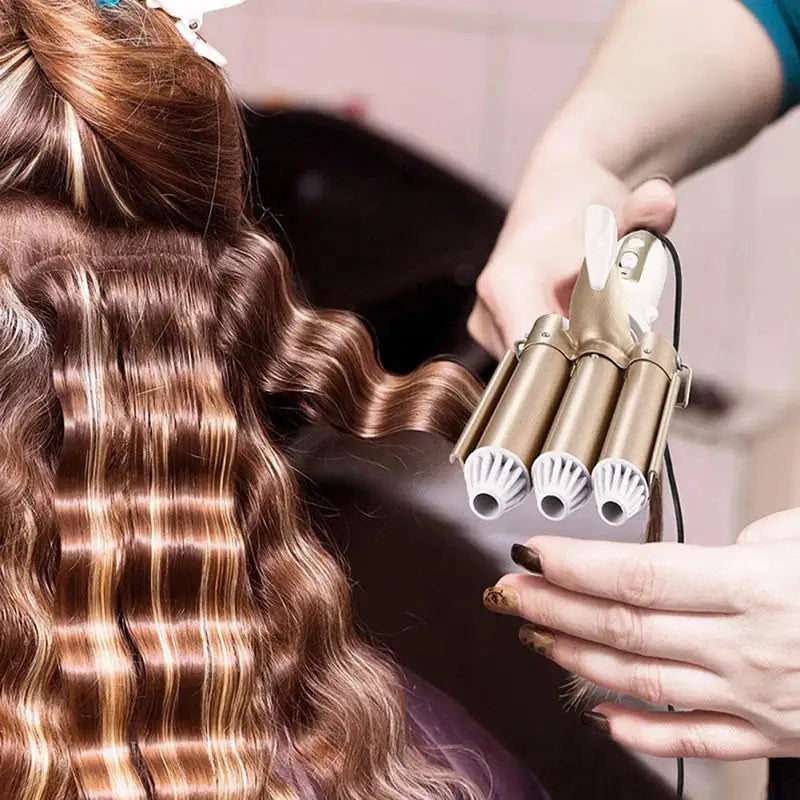 Electric Triple Barrel Curling Iron - The Next Door Neighbor 