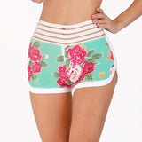 High Waist Floral Shorts - The Next Door Neighbor 