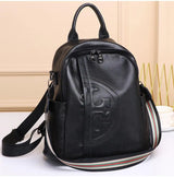 Casual Leather Backpack Elegance