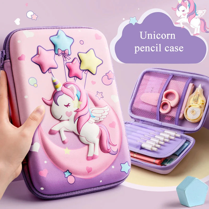 Unicorn Pencil Box 3D