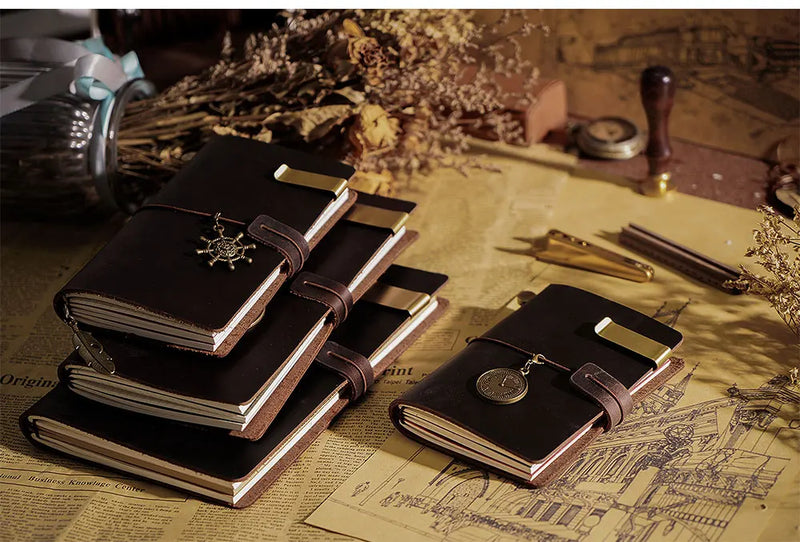 Genuine Leather Notebook - Journal Sketchbook Planner